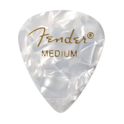 Premium Celluloid 351 Shape Picks Medium White Moto 12 Pack>Fender Sale