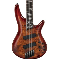 Ibanez Solid Body*SRMS805 - 5 String Bass Guitar - Brown Topaz Burst